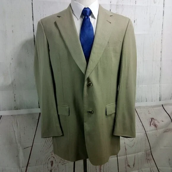 Austin Reed Dillard's 42L Light Tan Suit Blazer Sp - Picture 2 of 12